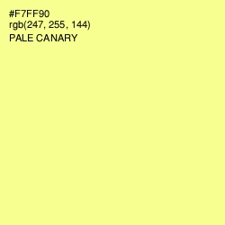 #F7FF90 - Pale Canary Color Image
